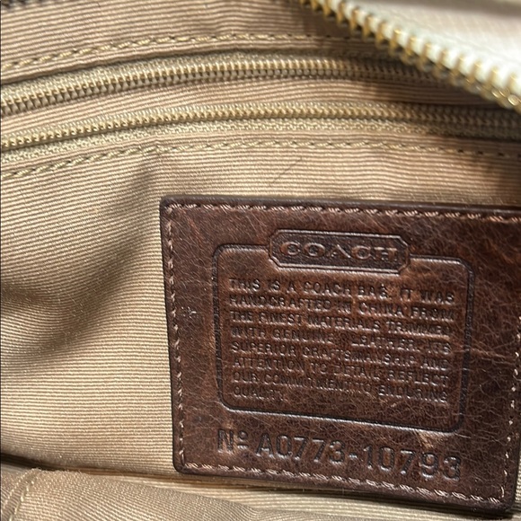 Coach Brown and Cream Women's Bag - Picture 7 of 16